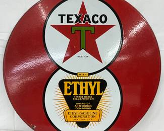 30in. DSP Texaco Ethyl 8 Ball Sign