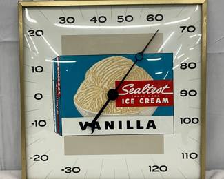 12in. Sealtest Ice Cream Thermometer by Pam Clock Co.