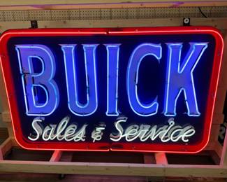 68×42 Buick Sales and Service 3-color Neon Sign 