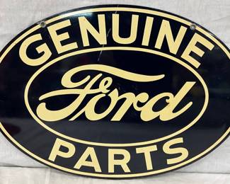 24x17 DS Ford Genuine Parts Metal Sign