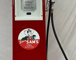 Wayne 40A Gas Pump with Sam ‘n Sam’s Regular Gasoline Globe