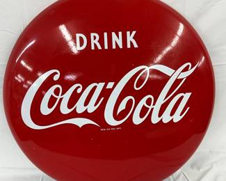 36in. Porc. Drink Coca-Cola Button 