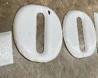 Porcelain Goodyear Letters Sign, 156×18 1/2 Inches