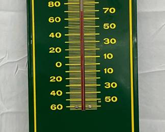 Emb. Golden Cola-Sun Drop  Metal Thermometer, 7.5x27