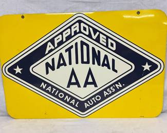 1962 National Auto Association DS Metal Sign 30×20in. 