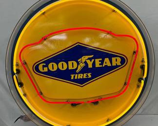 36in. Goodyear Tires DS Neon Advertising Sign