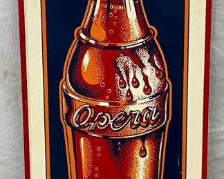 17x54 Emb. Opera Soda Sign 