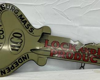 DS ‘Lock and Key Products,’ Die-Cut Key Shape, 32in x 14in