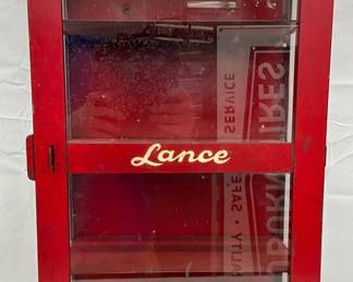 Orig. Lance Metal Display Cabinet, 15 x 27 Inches