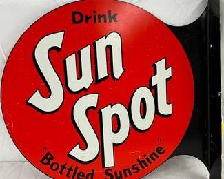 ‘Drink Sun Spot’ Flange Sign, 17in x 16in
