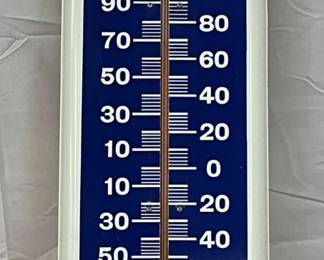 Metal Mail Pouch Tobacco Advertising Thermometer   8 x 38 Inches