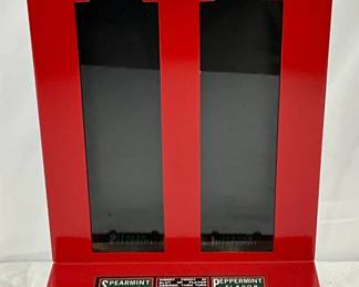 Red Metal 8in x 15in Chewing Gum Dispenser