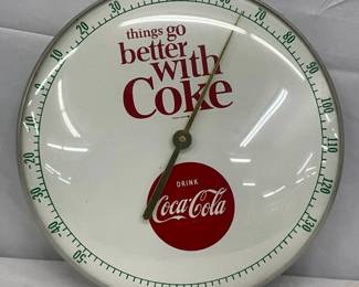 12in. Coca-Cola Thermometer with ‘Things Go Better with Coke’ Design