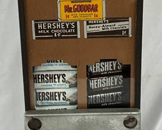Early Hershey’s 1-Cent Dispenser Machine, 7 x 19.5 