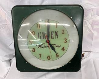 16-Inch Gruen Watch Time Advertising Clock