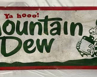 SS Metal Ya-Hoo! Mountain Dew Sign