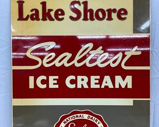 Sealtest Ice Cream DS Advertising Sign by Stout Sign Co. 20 x 27 1/2 