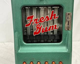 11 1/2 x 18 1/2 in, ‘Fresh Gum’ Wall Mounted Gum Dispenser 