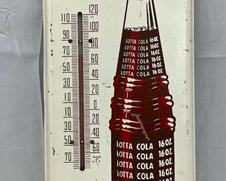Lotta Cola 16 oz Soda Thermometer, 6x16 
