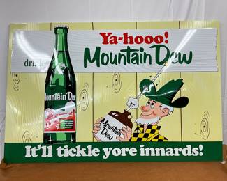 Emb Metal Mountain Dew Sign
