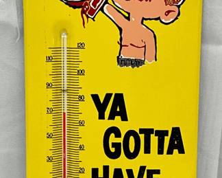 Moxie Thermometer  6 x 14 Inches