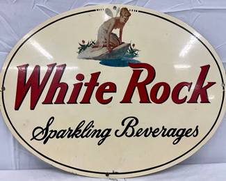 DS White Rock Sparkling Beverages Metal Sign, 17×13 Inches
