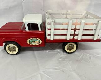 14in. Nylint Happy Acres Red and White Metal Farm