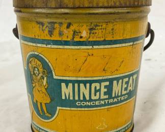 4in. Mince Meat  Tin Can with Handle