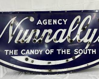 Nunnally’s Candy of the South SSP Neon Face Sign, 60 x 28 Inches