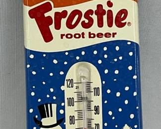 Frostie Root Beer Metal Thermometer, 3 in x 12 in