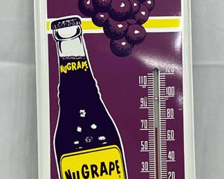 NuGrape Soda Metal Thermometer, 6×16 Inches