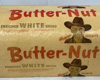Early Butter-Nut Bread Loaf Display with Star Graphics