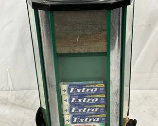 Revolving Gum Dispenser with Mirror Panels and Glass, 8 x 15