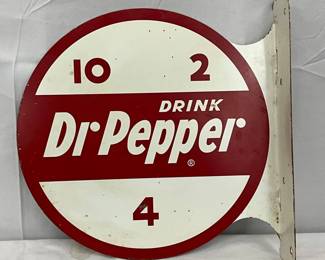 Dr Pepper Flange Sign, 12 x 12 in