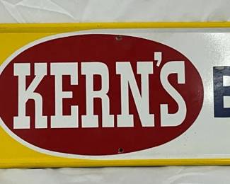 Kerns Bread Metal Embossed Sign 