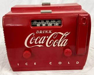 Coca-Cola Cooler Radio, 12 1/2in x 9 1/2in 