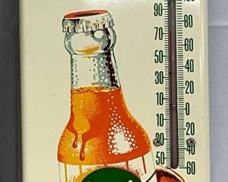 Emb. Green Spot Thermometer with Orig. Box, 5×16 