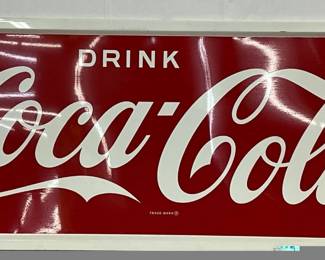 Drink Coca-Cola Advertising Self Framed Sign, 60 x 24
