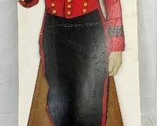 Early Die-Cut Cardboard Phillip Morris Boy Advertising display, 16x44 inches 