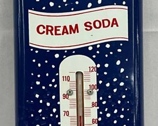 Snow White Cream Soda Thermometer, 5×18 
