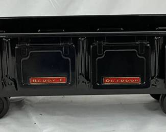 Buddy L Railroad Toy Rail Car in Black, 6in x 20in