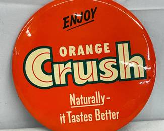 Round Orange Crush Easel-Back