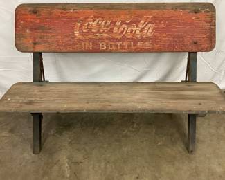 Original Coca-Cola Wooden Bench