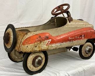 Early Murray Royal Deluxe Pedal Car, Metal, 36 x 22 inches 