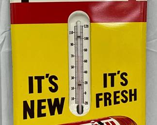 Purity Maid Metal Thermometer with Loaf Bread Design