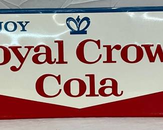 Emb. Royal Crown Cola Self-Framed Sign, 32×12 