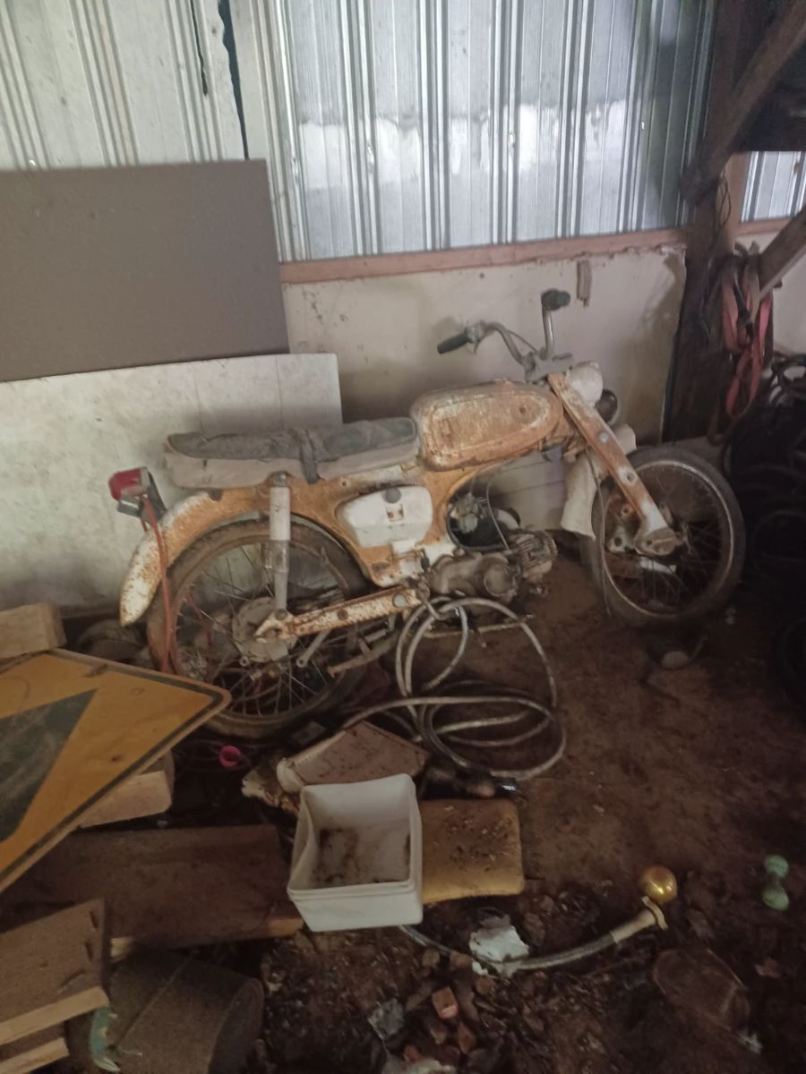 Old Honda motorcycle