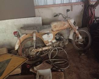 Old Honda motorcycle