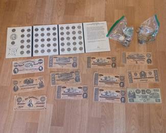 Various old money pieces