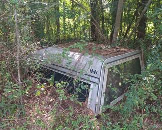 Antique camper shell